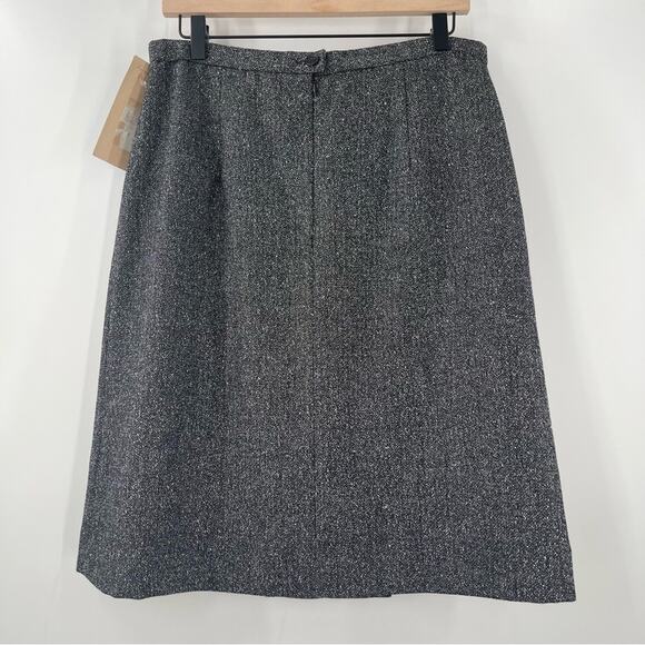 PENDLETON Skirt Petite 14 Vintage Deadstock Wool Blend Boucle Office Business - Picture 2 of 13